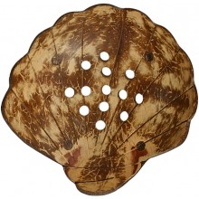 Coconut shell hand carved soap dish CCNSOAP002