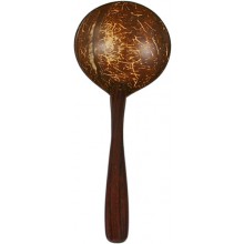 Coconut shell spoon with rosewood handle CCNSPOON003