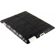 Genuine chicken / hen leather iPad 2 case IPAD2-HEN10 Black