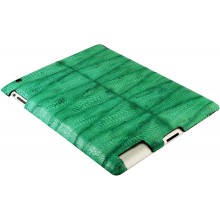 Genuine chicken / hen leather iPad 2 case IPAD2-HEN10 Green