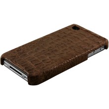 Genuine alligator leather iPhone 4 / 4S case IPHONE4-AL28MD Brown