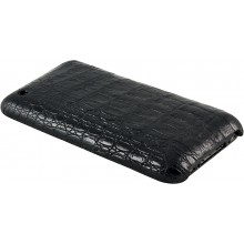 Genuine alligator leather iPhone case IPHONE-AL26BL Black