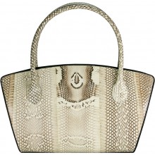 Genuine cobra snake leather bag ISSNB193CB Natural