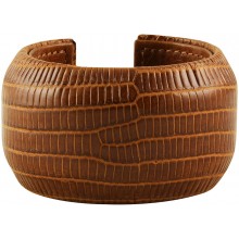 Genuine lizard leather bracelet LIZBRAS40 Tan