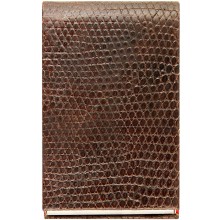 Genuine lizard leather card holder LIZCARD007 Brown