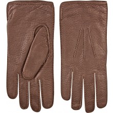 Genuine peccary leather gloves PECGL04 Brown