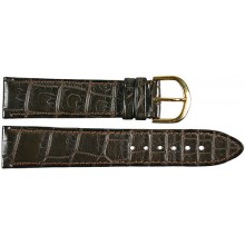 Genuine crocodile leather watch band SPMC-S01 Brown