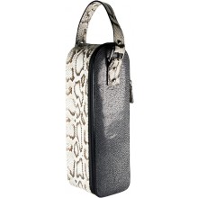 Genuine python and stingray spirits carrier WINE01PT-SA Natural / Black