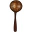 Coconut shell spoon with rosewood handle CCNSPOON003
