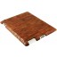 Genuine chicken leather iPad 2 case IPAD2-HEN10 Reddish Brown