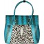 Genuine python and stingray leather bag JSNB055PT-ST Turquoise / P032