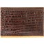 Genuine lizard leather card holder LIZCARD001 Brown
