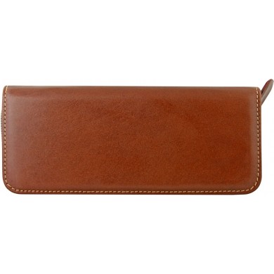 Genuine buffalo leather pen case BPC01 Brown