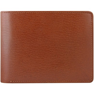 Genuine buffalo leather wallet BW08 Brown