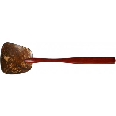 Coconut shell spoon with rosewood handle CCNSPOON002