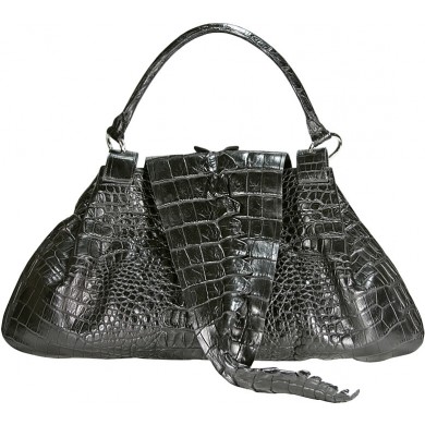 Genuine crocodile leather bag CRBT1802 Black