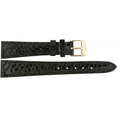 Genuine crocodile leather watch band CWB003 Black
