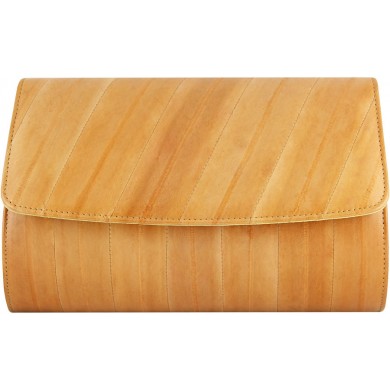 Genuine eel leather bag EEL-BEVE50 Beige