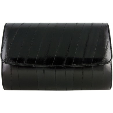 Genuine eel leather bag EEL-BEVE50 Black