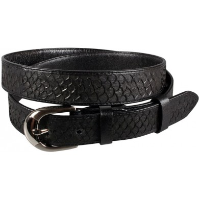 Genuine fish leather belt FBELT01-12 Black