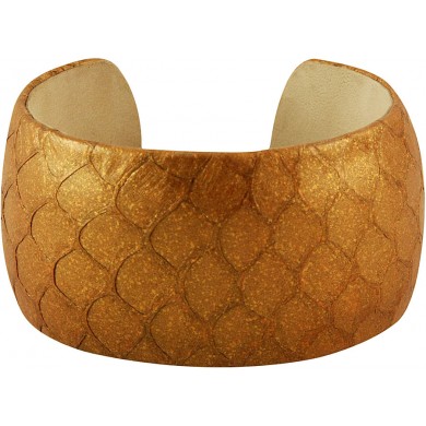 Genuine fish leather bracelet FISHBRAS36 Bronze
