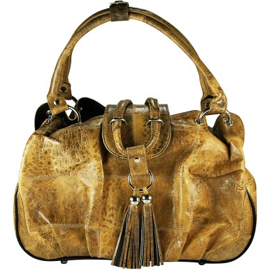 Genuine frog / toad leather bag FROGBAG01 Tan