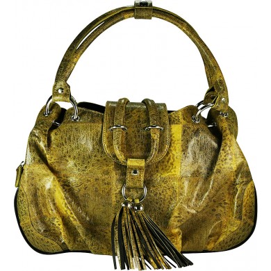 Genuine frog / toad leather bag FROGBAG01 Yellow
