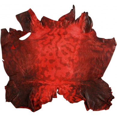 Genuine frog / toad skin FROGSK01 Red