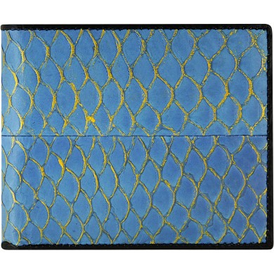 Genuine fish leather wallet FSW003 Sky Blue