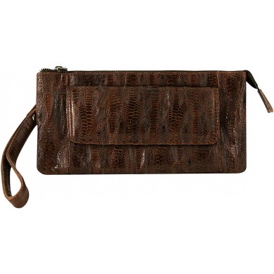 Genuine chicken / hen leather bag HBAG8822 Brown
