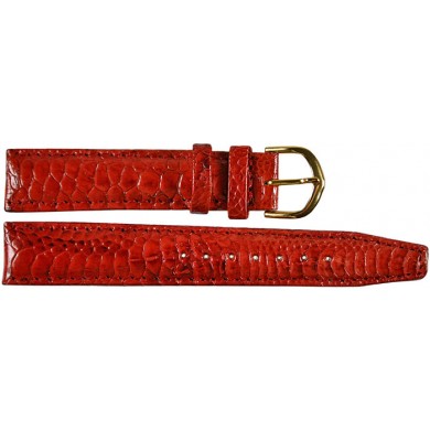 Genuine chicken / hen leather watch band HWB001 Red