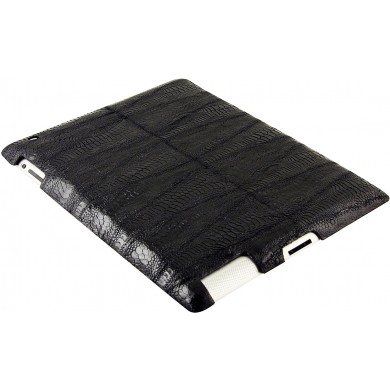 Genuine chicken / hen leather iPad 2 case IPAD2-HEN10 Black