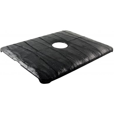 Genuine chicken / hen leather iPad case IPAD-HEN01 Black