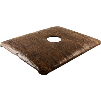 Genuine chicken / hen leather iPad case IPAD-HEN01 Brown