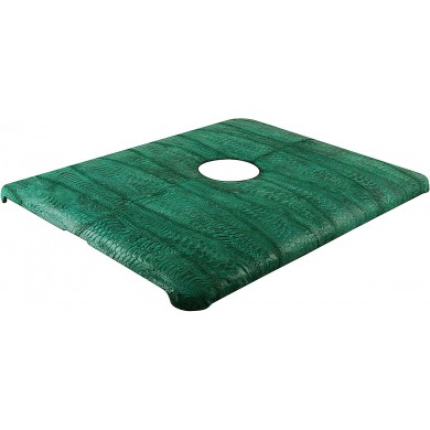 Genuine chicken / hen leather iPad case IPAD-HEN01 Green