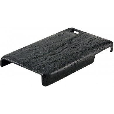 Genuine chicken leather iPhone 4 / 4S case IPHONE4-HEN01 Black