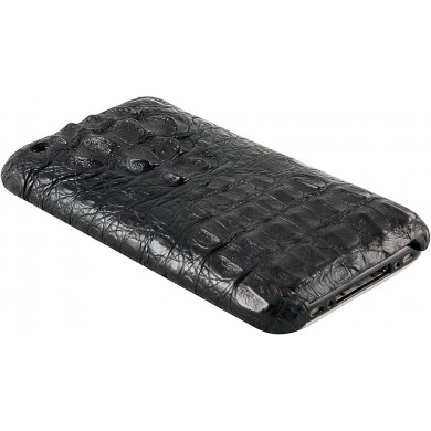 Genuine alligator leather iPhone case IPHONE-AL25HB Black