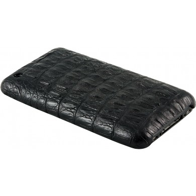 Genuine alligator leather iPhone case IPHONE-AL28MD Black