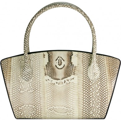 Genuine cobra snake leather bag ISSNB193CB Natural