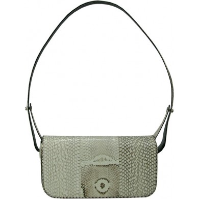 Genuine cobra snake leather bag ISSNBAG03CB Natural