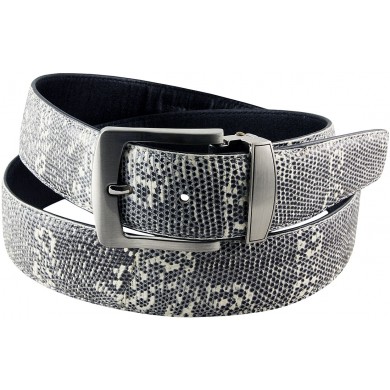 Genuine lizard leather belt LIZ105 Natural