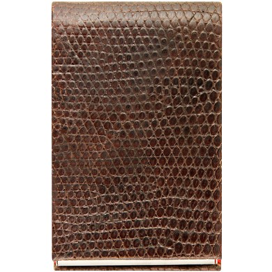 Genuine lizard leather card holder LIZCARD007 Brown