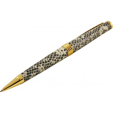 Genuine lizard leather covered pen MLIZPEN30-GT Natural