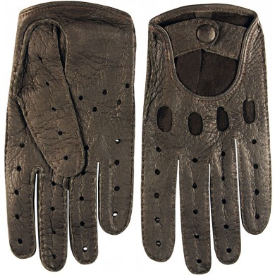 Genuine peccary leather gloves PECGL02 Brown