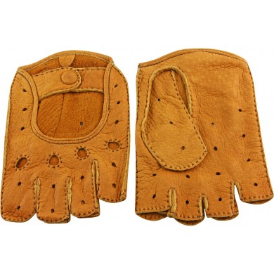 Genuine peccary leather gloves PECGL03 Tan