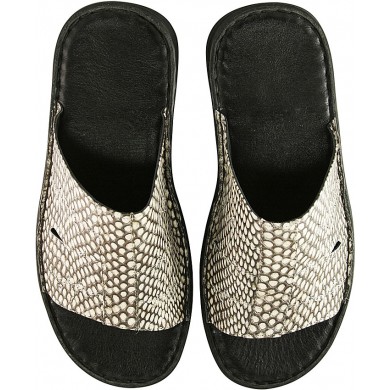 Genuine cobra snake leather sandals SANDAL03CB Natural