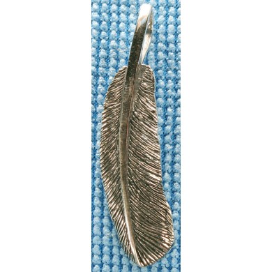 Sterling silver "feather" pendant SPENDANT003