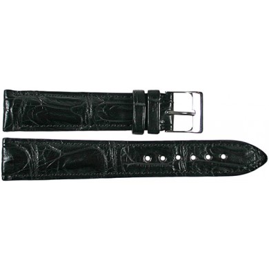 Genuine crocodile leather watch band SPMC-S01 Black