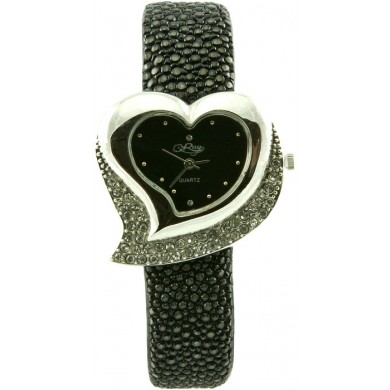 Fashion watch with stingray leather watch band STWACT11 Black