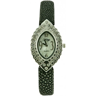 Fashion watch & stingray leather watch band STWACT24 Black